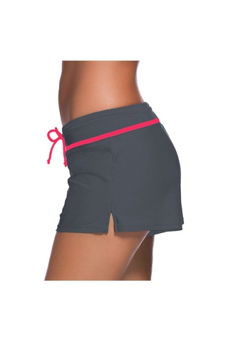 Mufunye Bayan Yazlık Düz Paça Mayo Şortu İç Astar Gri Pembe Cn:xl Diğer