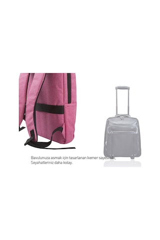 Addison 300448 15.6" Pembe Notebook Sırt Çantası