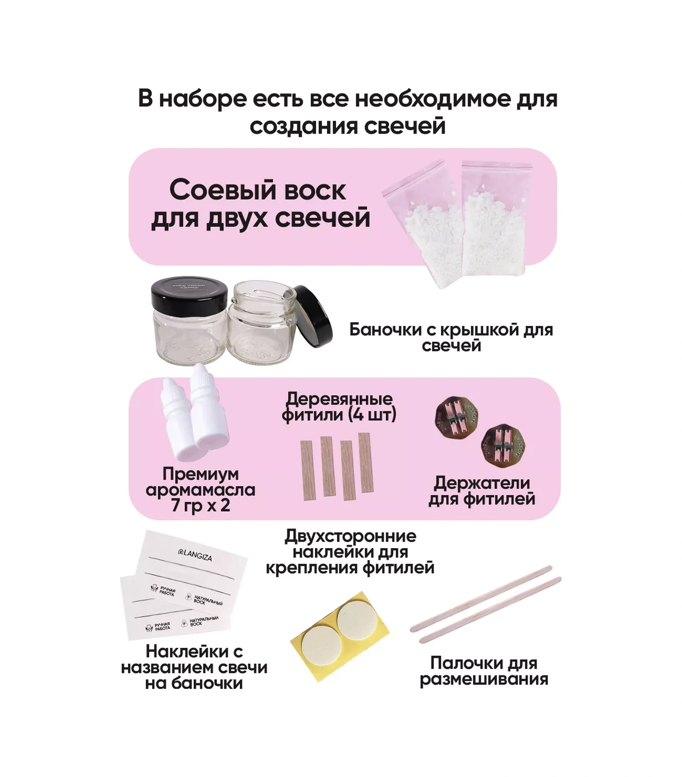 Langiza Aromatik Mum Yapım Seti 234311916 Diğer