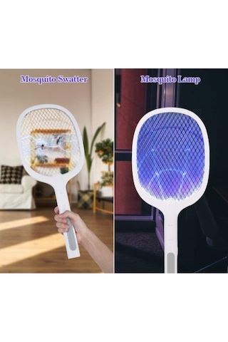 Şarjlı Uv Masa Üstü Sivrisinek Öldürücü Raket