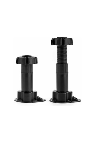 Flybuy 20 Adet Plastik Mutfak Mobilya Ayakları, 10 Sabitleme Braketi, 100-120mm Genişletilmiş Aralık, Dayanıklı Ve Ayarlanabilir -