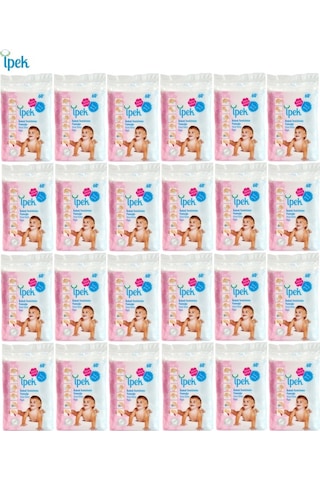 İpek Bebek Temizleme Pamuğu 24 x 60'lı