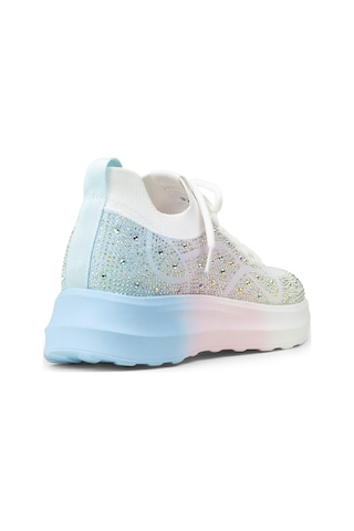Deery Kadın Beyaz Taş Detaylı Sneaker Ayakkabı - K0516zbyzc01 Beyaz