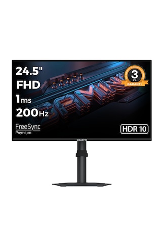Gigabyte G25F2 24.5" 1 ms Full HD Pivot IPS 200 Hz Oyuncu Monitörü