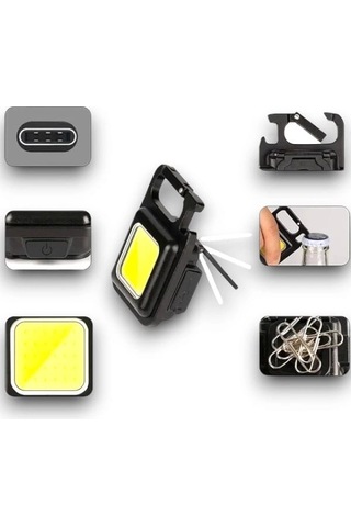 Taşınabilir Işık 3 Işık Modlu Usb Şarj Özeeliğine Sahip