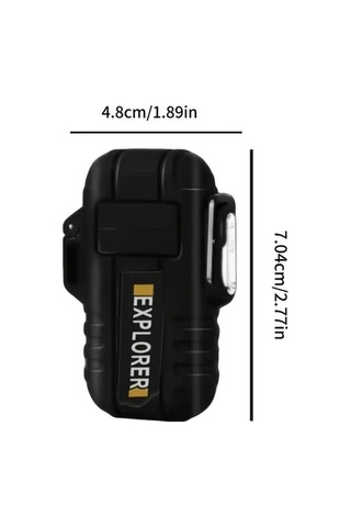 Trendooze Gaojunshop01 Yeşil Phfrq Usb Şarjlı Çift Ark Çakmak, Kamp Ve Ev İçin Hediye Yeşil