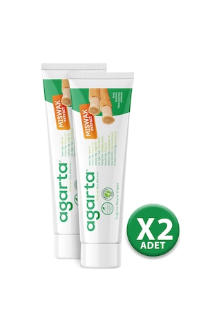 Agarta Doğal Misvak Özlü Diş Macunu 2 x 100 ML