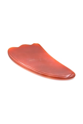 009 Hakiki Doğal Kırmızı Akik Taşı Gua Sha Yüz Bakımı