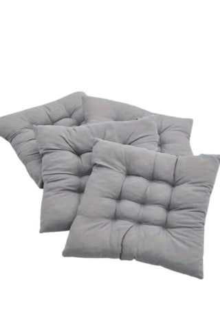 Rual 4 Lü Sandalye Minderi Bağcıklı, Çökme Yapmaz Sünger Dolgulu, Yıkanabilir 40x40 Cm Açık Gri Rual 4 Lü Sandalye Minderi Bağcıklı, Çökme Yapmaz Sünger Dolgulu, Yıkanabilir 40x40 Cm Açık Gri