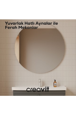 Creavit D20 100 Cm Yuvarlak Ayna Cam