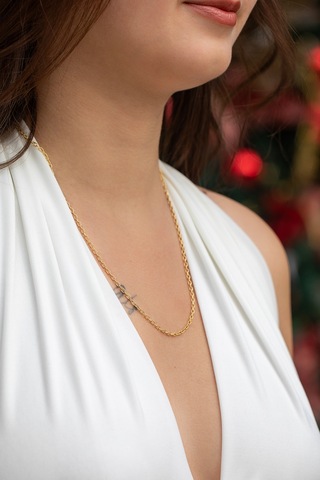 14 Ayar Altın Kadın Zincir Kolye 2.40 Mm