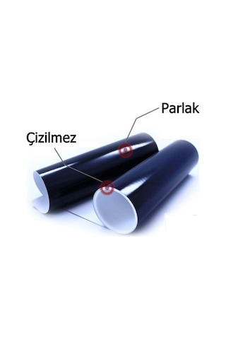 Parlak Siyah Cam Tavan Görünümlü Folyo Kaplama 122 Cm X