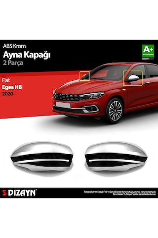 S-Dizayn Fiat Egea Abs Krom Ayna Kapağı 2 Prç. 2015 Üzeri