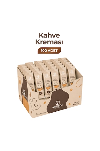 Arabica Coffee House Kahve Kreması Stick 5 Gr X 100 Adet Kahvenize Yumuşak Ve Dengeli Bir Dokunuş