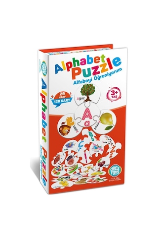 Circle Toys Alphabet Puzzle Eğitici Alfabe Zeka Kartları