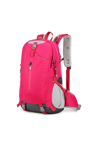 Erkekler Ve Kadınlar İçin Yürüyüş Sırt Çantası, Seyahat, Spor Açık Hava, Arka Paketi, Kamp, Çanta, Su Geçirmez, 40l. Gül Kırmızı Gül