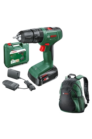 Bosch Easyımpact 18v-40 Akülü Darbeli Vidalama Tek Akü 2AH - 06039D8107 + Bosch Sırt Çantası