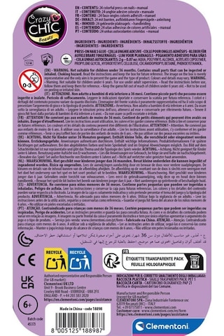 18898 Crazy Chic - Tak Ve Git Tırnaklar - Kelebek