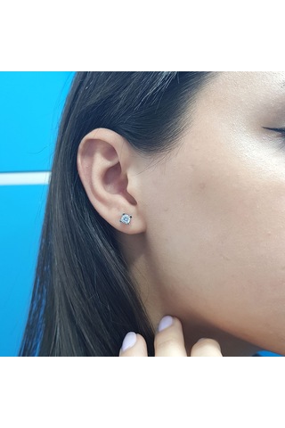 Lova 0.64 Karat Pırlanta Tektaş Küpe - 3040022