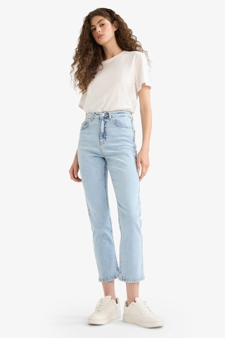Defacto Mary Vintage Straight Fit Yüksek Bel Bilek Boy Jean Yıkamalı Pantolon E9817ax25aunm39 Mavi