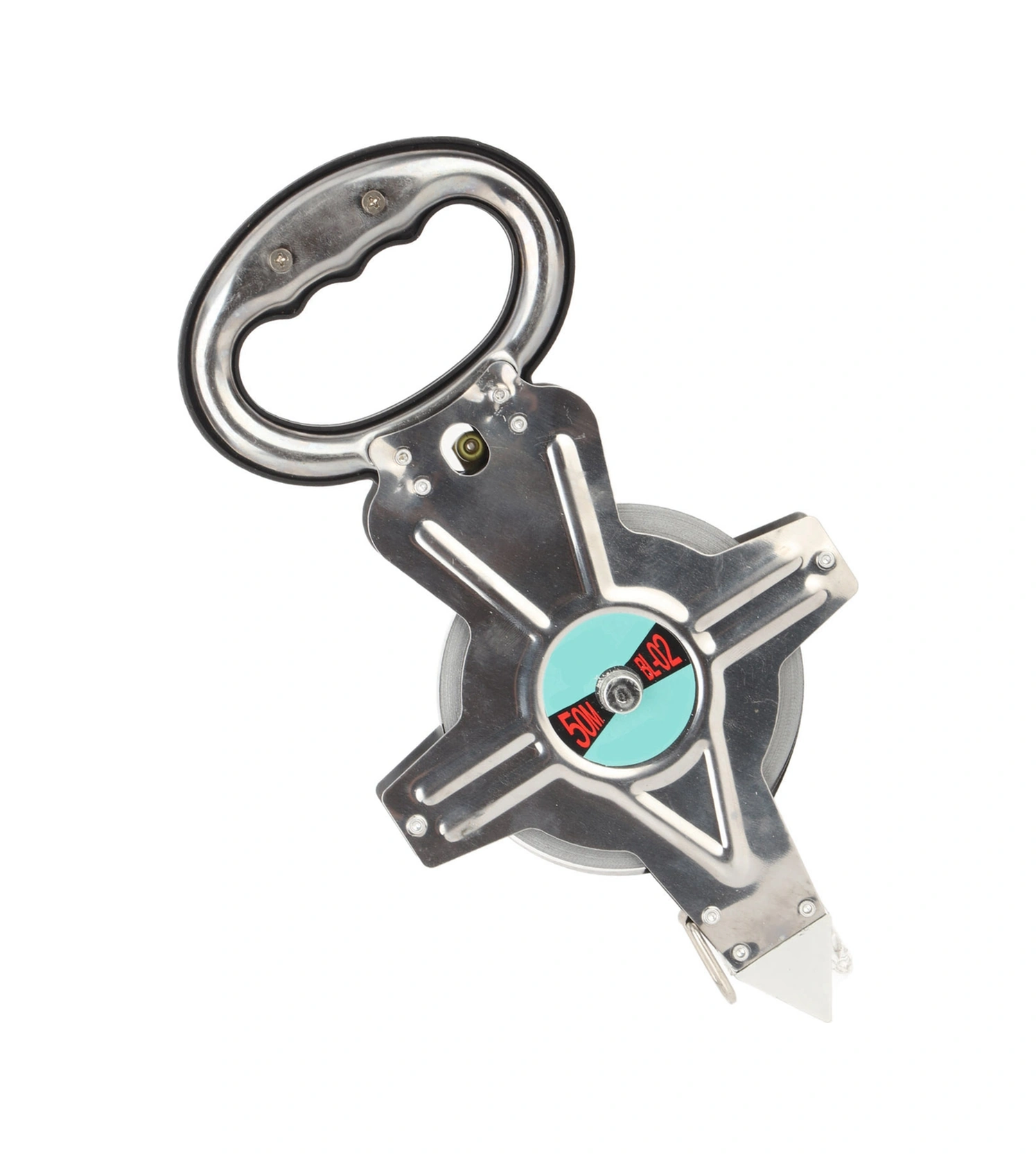 Tenfowee 50m Çelik Şerit Ölçücü, Ergonomik Tutamaklı, Dayanıklı Paslanmaz Çelik Kasa, İnşaat Ve Mühendislik Ölçümleri İçin Hızlı Geri Çekimli 50