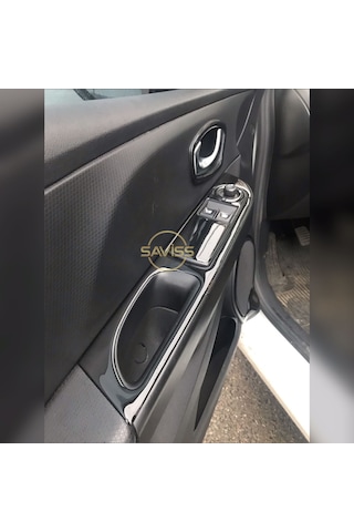 Renault Clio 4 Joy Paket 40 Parça Full Set Torpido Maun Kaplama Piano Black (Parlak Siyah)