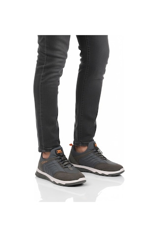 Füme Elastik Bağcıklı Hafif Esnek Erkek Spor Ayakkabı Dong 2534 M Füme