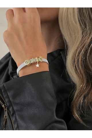 Eva Takı Store Mesh Charm Yıldız Yüzük Çelik Bileklik Gümüş