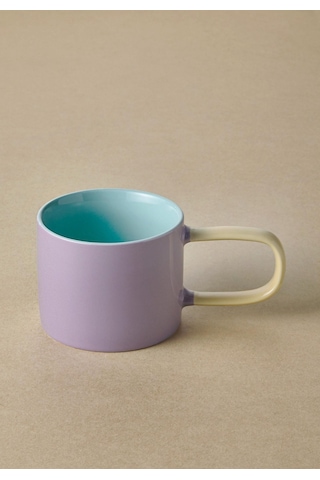 The Mia Rainbow Porselen Kupa Mor 270 Ml