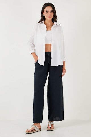 Lela Pamuk Karışımlı Regular Fit Bayan Gömlek 6772418 Beyaz