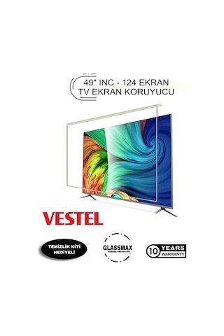 Vestel Uyumlu 49" Inç 124 Ekran Tv Ekran Koruyucu Tüm Modeller