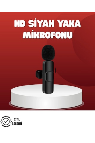 Ceylan Adam 2 Li Kablosuz Yaka Mikrofonu Apple Uyumlu iPhone İçin Profesyonel Video Ses Çok Renkli
