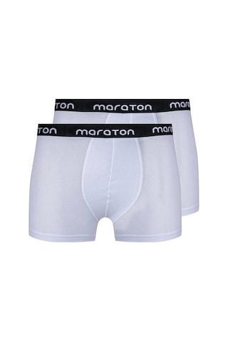 Maraton 2'li Erkek Beyaz Boxer