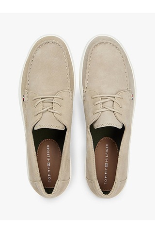 Tommy Hilfiger Casual Suede Stıtch Toe Hybrıd Erkek Bej Günlük Ayakkabı - Fm0fm05707