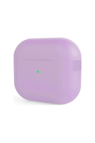 Apple Uyumlu AirPods Pro 2 Kılıfı Silikon Kılıf Şarj Bölümü Tıpalı Soft Yumuşak Kablosuz Şarj Destek Lila