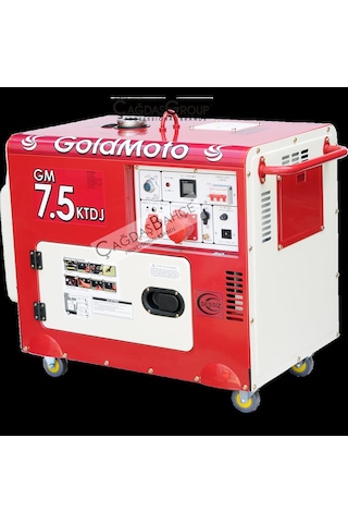 Goldmoto Gm7.5Ktdj Dizel Marşlı Kabinli Jeneratör 7.5 Kw Trifaze