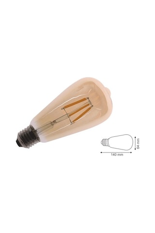 Edison St64 Flamanlı Rustik 4w Dekoratif Led Ampul 5'li Vintage