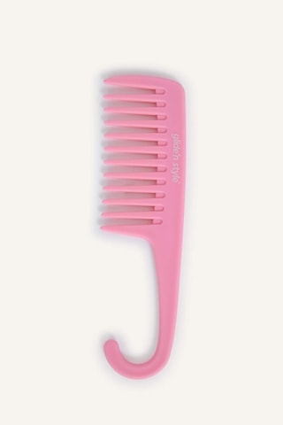 Defacto Glide'n Style Pembe Duş Tarağı Islak & Kuru Saç Açıcı, Geniş Dişli, Askılı Tarak H4968AXNS