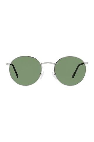 Unisex Gümüş Polarize Yuvarlak Güneş Gözlüğü Diğer