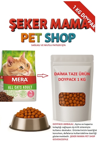 Mera Somonlu All Cats Kedi Maması 1 Kg