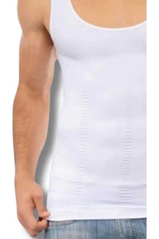 Lonca Tekstil Erkek Korse Atlet Bir Beden Küçülten Beyaz