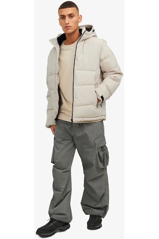 Jack & Jones Jcootıs Puffer Erkek Bej Mont 12239001-Beige Bej
