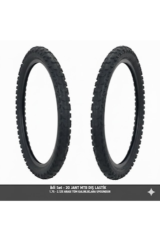 20 Jant Bisiklet Dış Lastik Takımı 2 Adet 20x1.75 1.95 2.125 Uyumlu Çocuk Bisikleti Mtb Lastiği