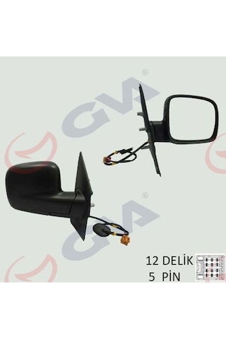 Dış Dikiz Aynası Sağ Transporter T5 Multıvan 04 Elektrikli Isıtmalı Konveks 5 F
