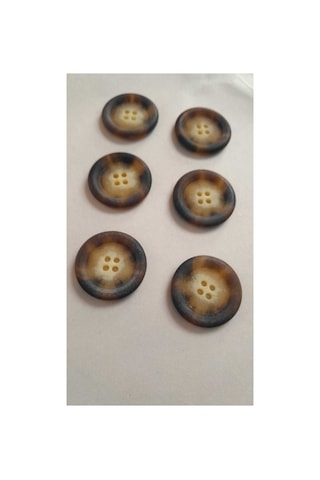 Polyester Düğme 25 Mm 6 Adet