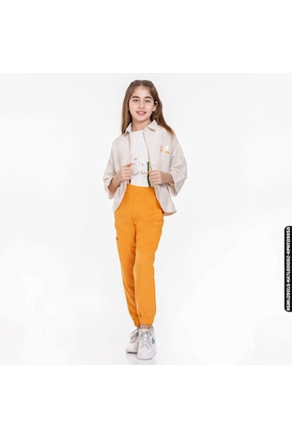 Xo Kids Kız Palmiye Pantolon 8-14 Yaş 54330 Kpnt09050 Turuncu