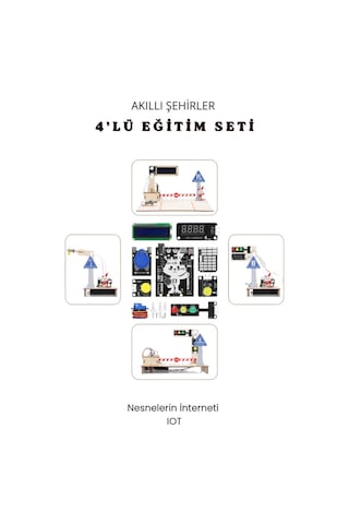 Akıllı Şehir Iot Eğitim Kiti Arduino Esp32 Esp8266 Robotik Kodlama Ve Stem Programlama Seti