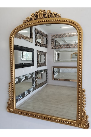 Ayna Denizi Lady Gold Model Altın Renk Dekoratif Ayna