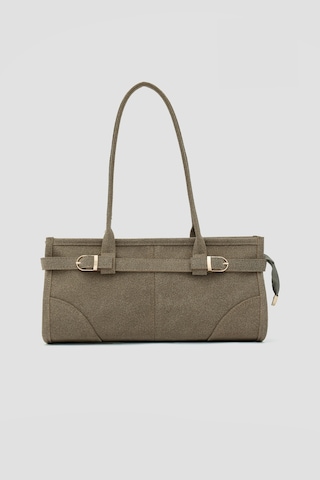 Shule Bags Enyola Vintage Süet Çanta Vizon Vizon