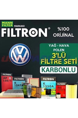 Vw Golf 7 1.2 1.4Tsı Filtron Karbonlu Filtre Bakım Seti 2013-2019